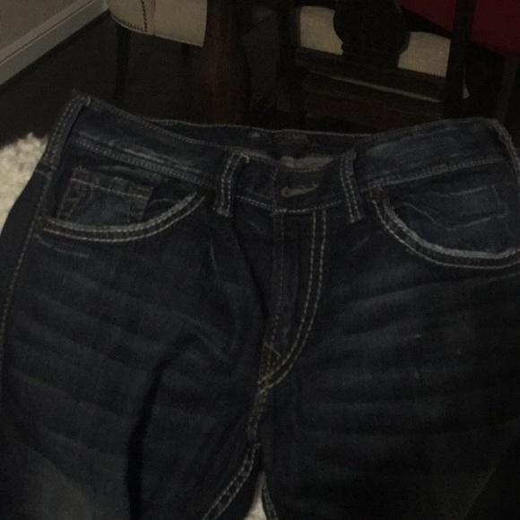 2 pair of Men’s Silver Jeans 34x32 - Picture 4 of 4